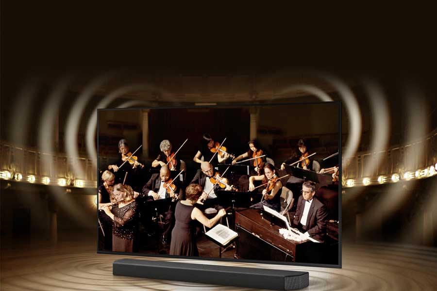 Samsung AU8000 with Q-Symphony
