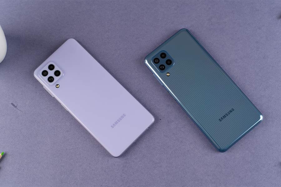 Galaxy A22 vs M32 - Design