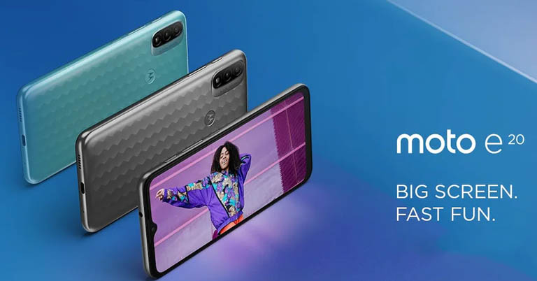 Motorola Moto E20 with a 6.5-inch display, dual-rear camera goes official