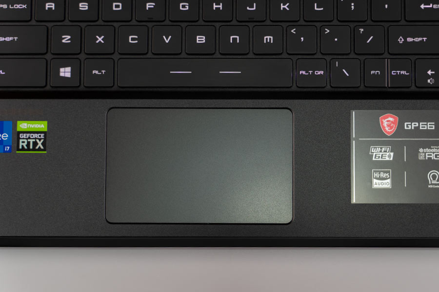 MSI GP66 Leopard 11UG - Trackpad