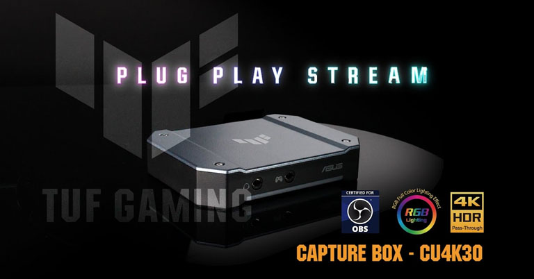 Asus TUF Gaming Capture Box CU4K30 with up to 4K 30fps streaming launched in Nepal
