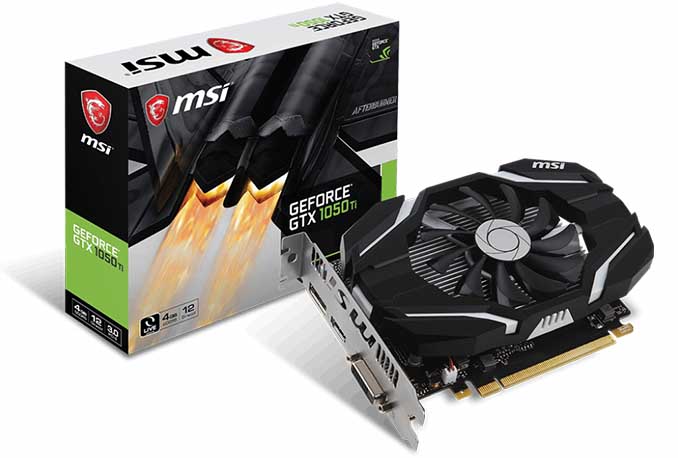 MSI GeForce GTX 1050 Ti 4G
