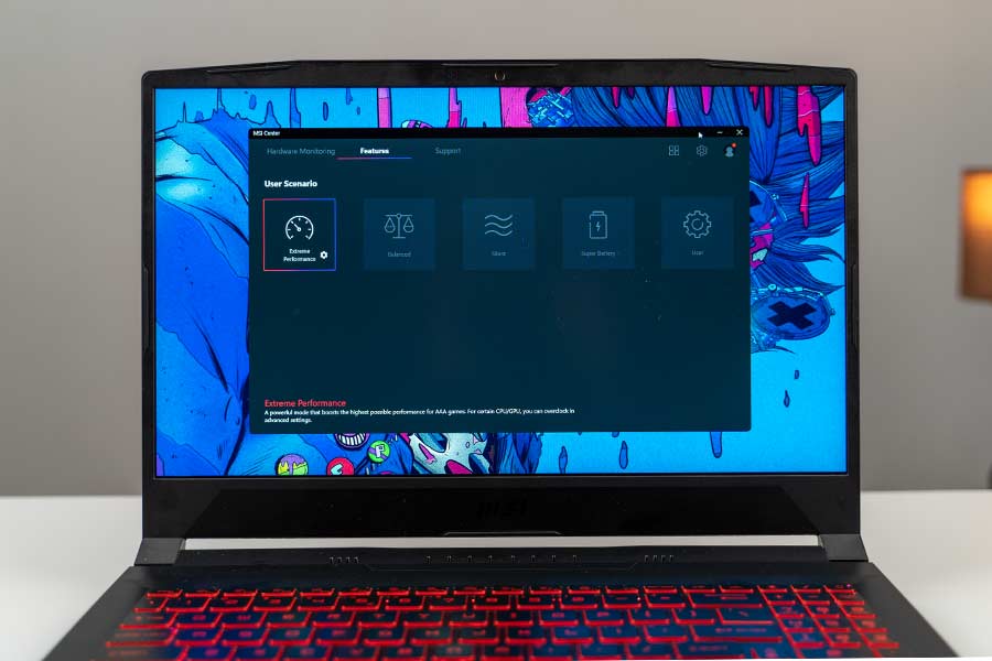 MSIKatanaGF66 - MSI Center