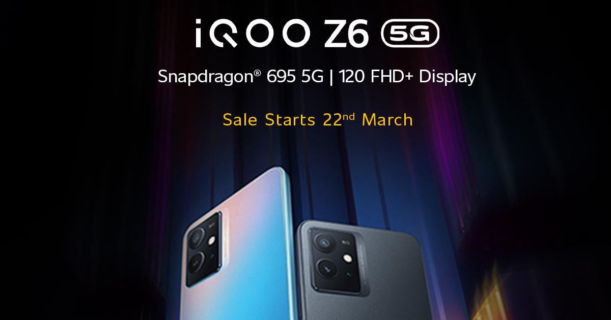 iQOO Z6 5G announced with Snapdragon 695 chipset, 120Hz display