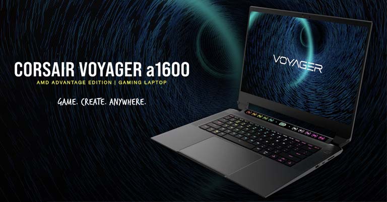 Corsair Voyager a1600 launched with AMD's latest CPUs and GPU, 1080p webcam