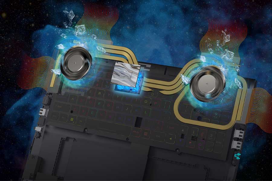 Acer Predator Helios 18 Cooling