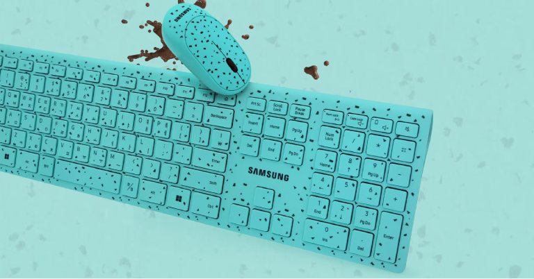 Samsung's new mint and chocolate keyboard-mouse combo looks sweet