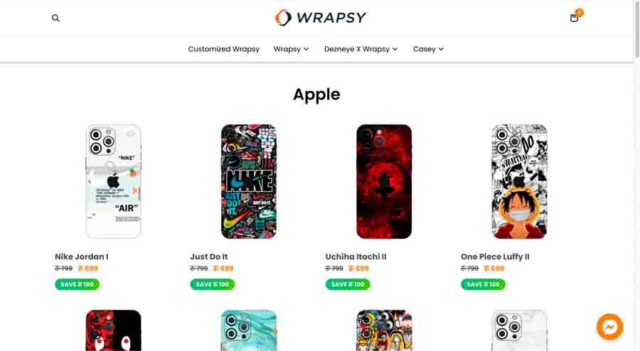 Wrapsy Skin Design Options