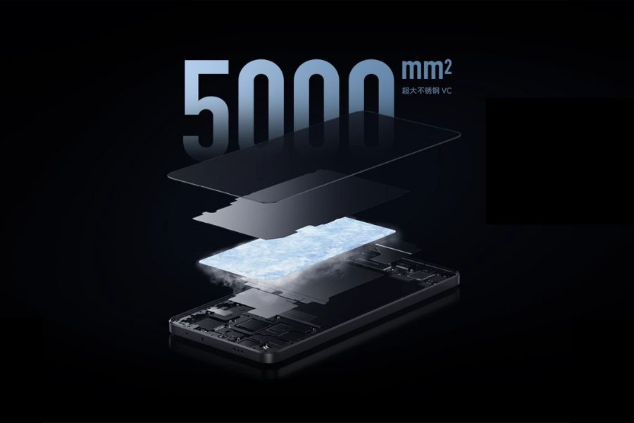 Redmi K70E Vapor Chamber Cooling