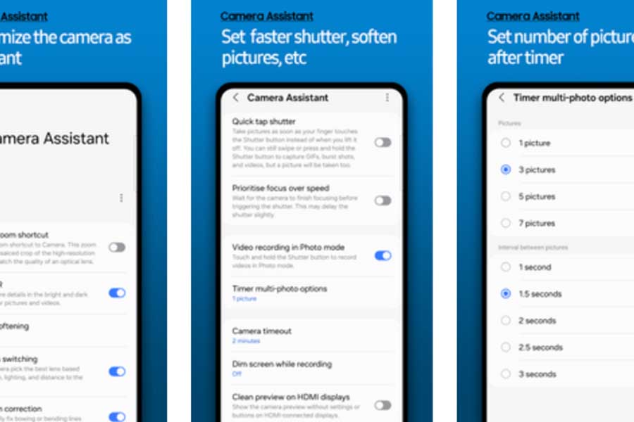 Samsung Camera Assistant Features