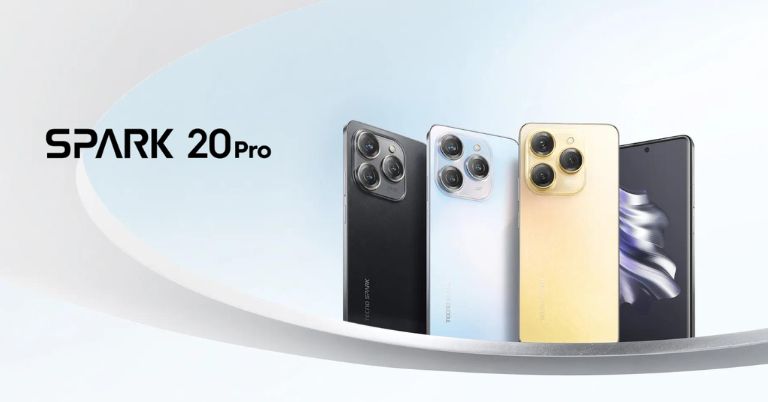 Tecno launches Spark 20 Pro with Helio G99 and iPhone-esque design!