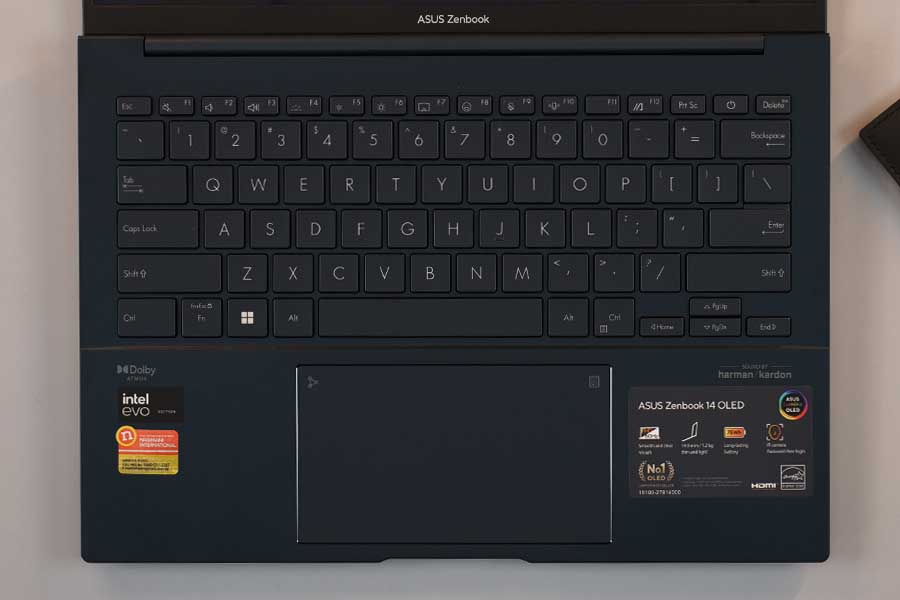 AsusZenbook 14OLED 2024 - Keyboard