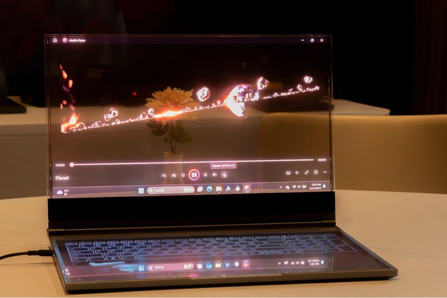Lenovo Transparent Laptop