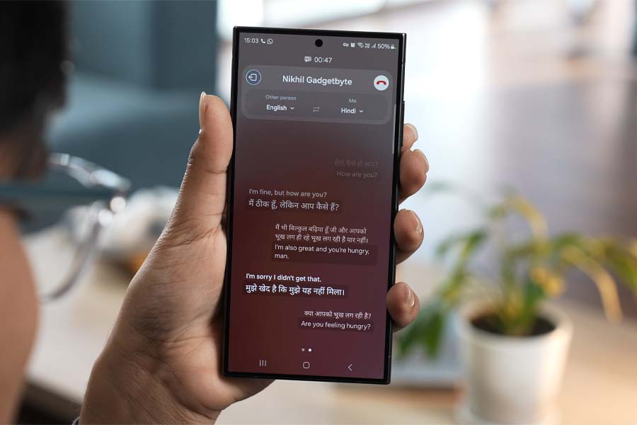 Samsung Galaxy S24 Ultra live translation