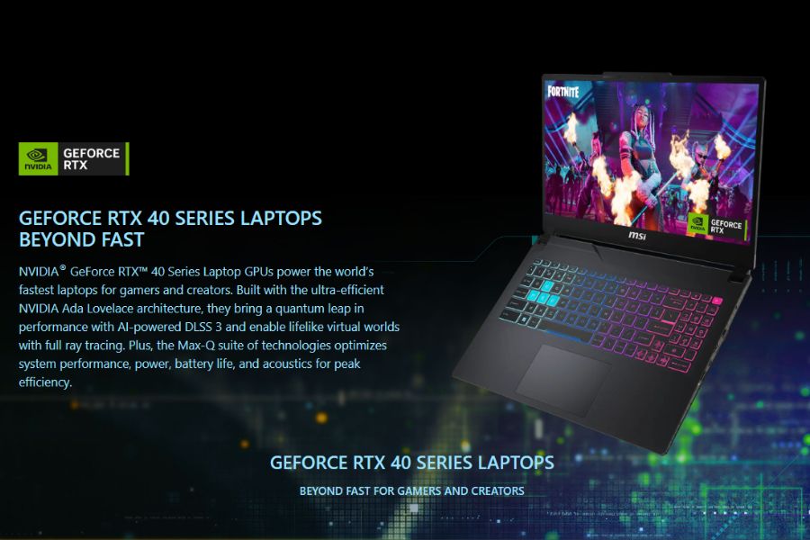 MSI Cyborg 15 AI (2024) Graphics