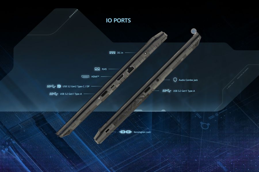 MSI Cyborg 15 AI (2024) Ports