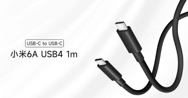 Xiaomi launches a new high-speed data cable dubbed the “6A USB4”
