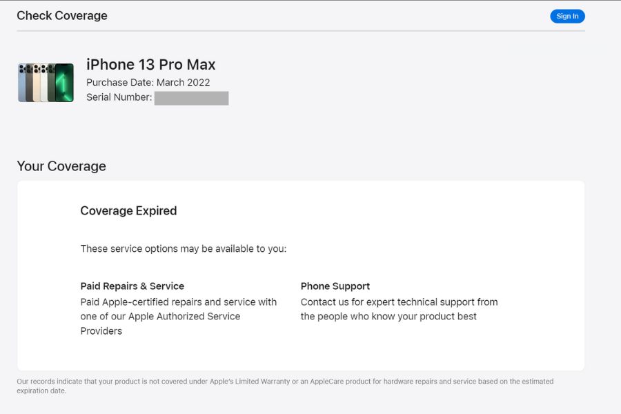 iPhone coverage