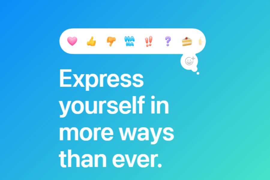 Emoji reaction on iMessage