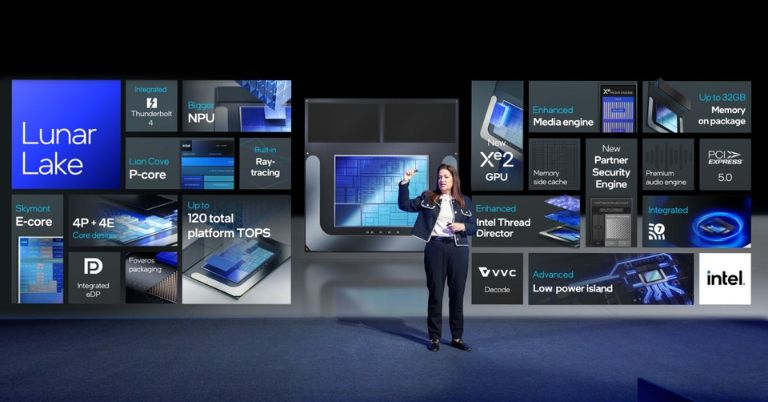 Intel's Lunar Lake chip announced with inbuilt RAM and 40+ TOPs of AI performance