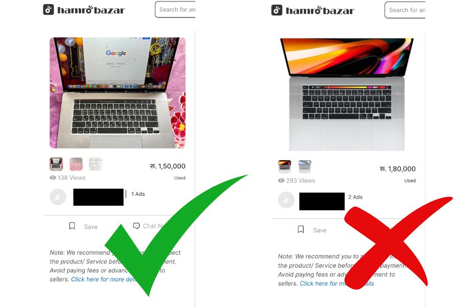 Second Hand laptop in Nepal - Check for original photos