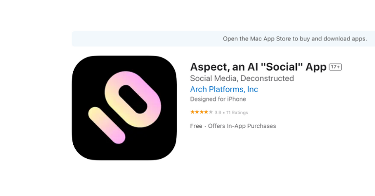 Aspect: An intriguing twist on social media