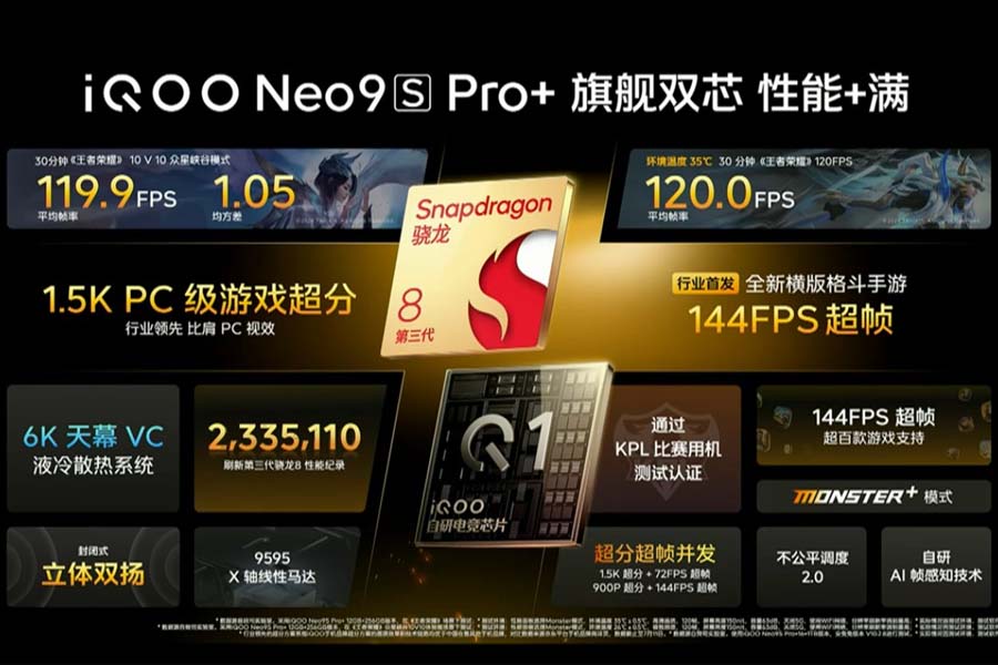 iQOO Neo9s Pro+ design