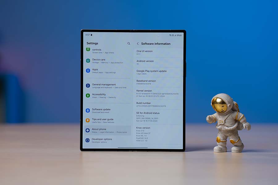 Samsung Galaxy Z Fold 6 UI