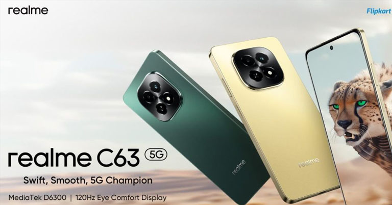 realme launches C63 5G Smartphone in India with Dimensity 6300