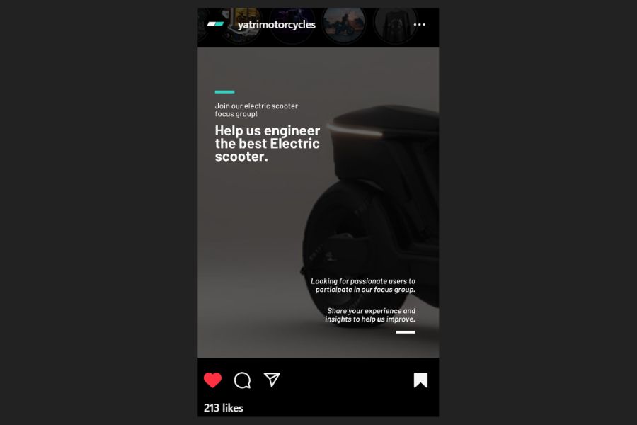 Yatri Scooter call for focus group