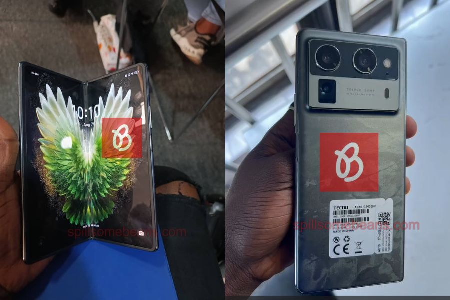 Tecno phantom V fold 2 design and display