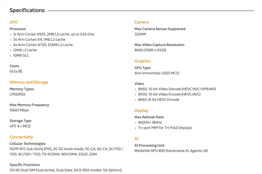 Dimensity 9400