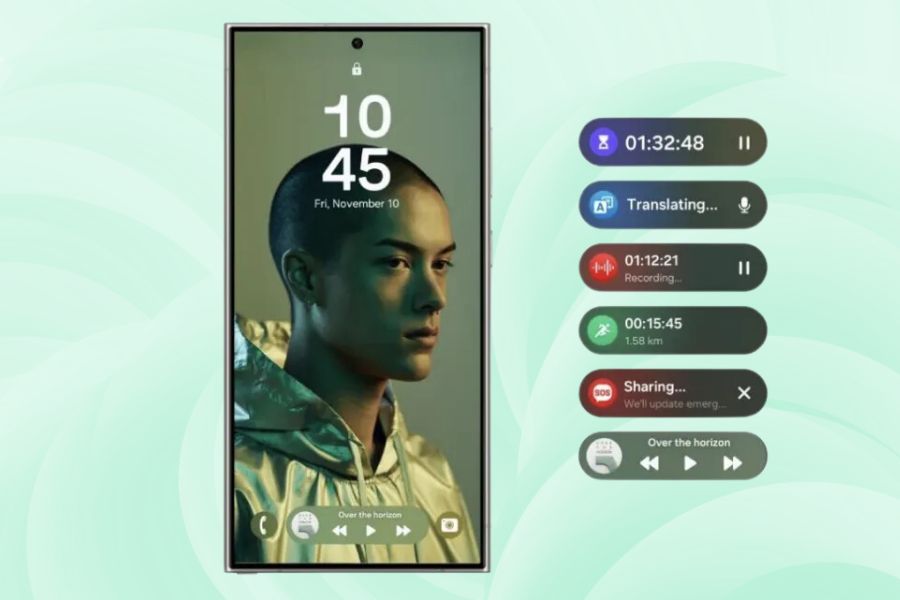 One UI 7 now bar feature