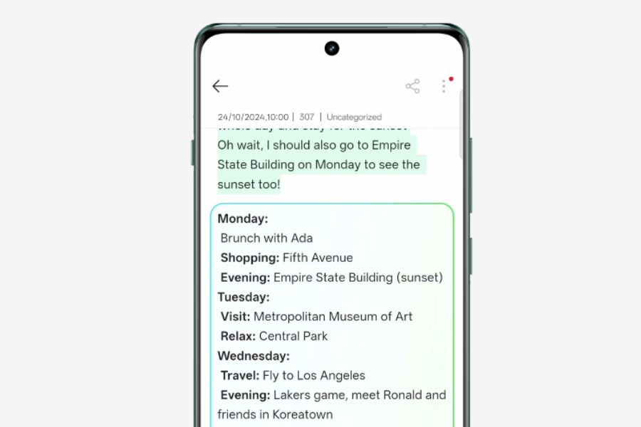 OxygenOS 15 Format feature