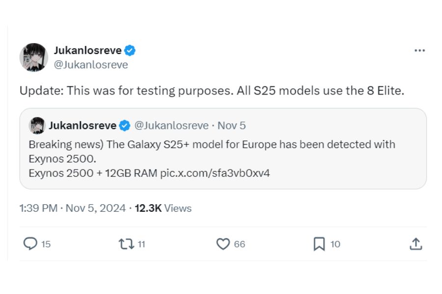 Samsung Galaxy S25 using 8 elite