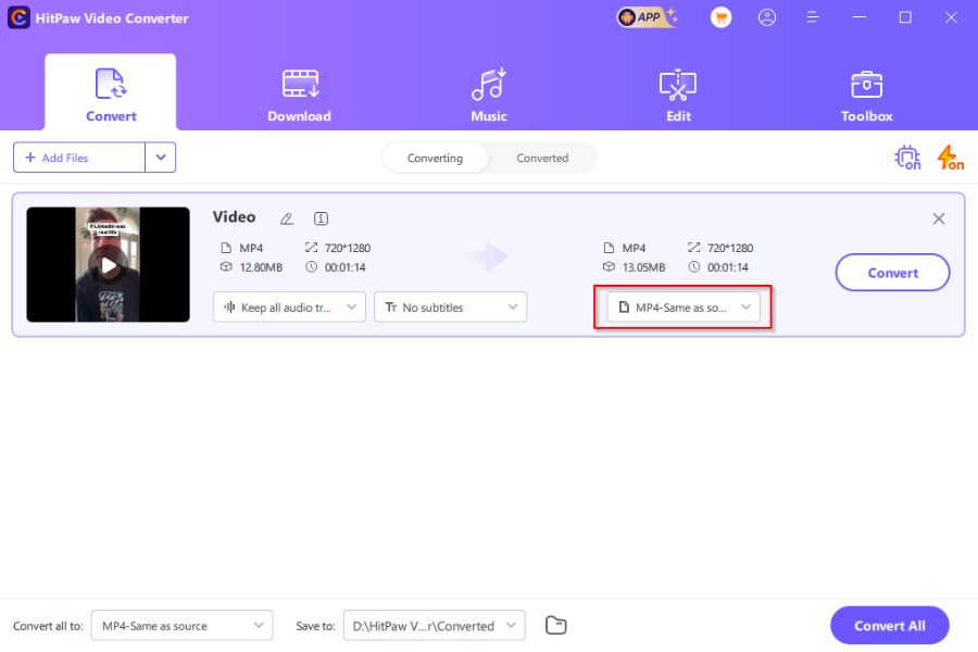 HitPaw Video to Audio