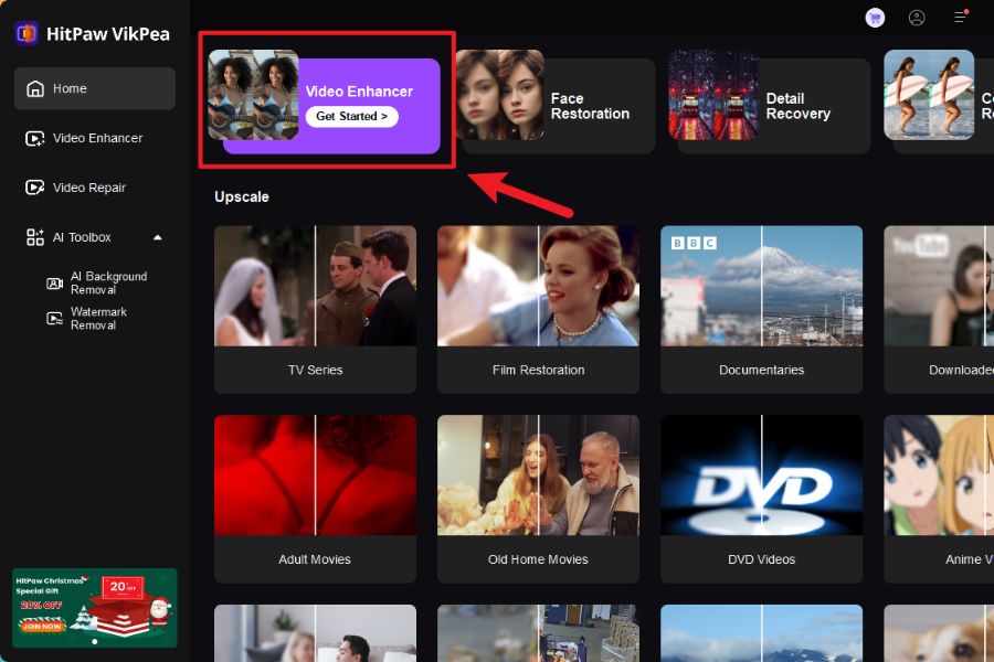 HitPaw VikPea AI Video Upscaling