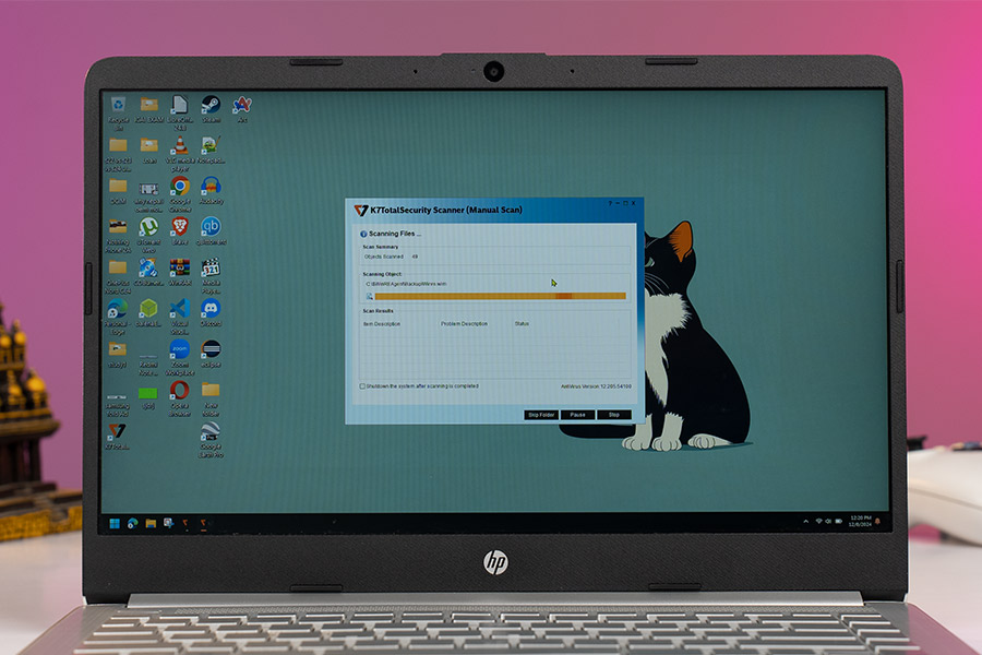 k7 total security scan
