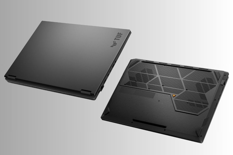Asus TUF A16 and F16 2025 front and back
