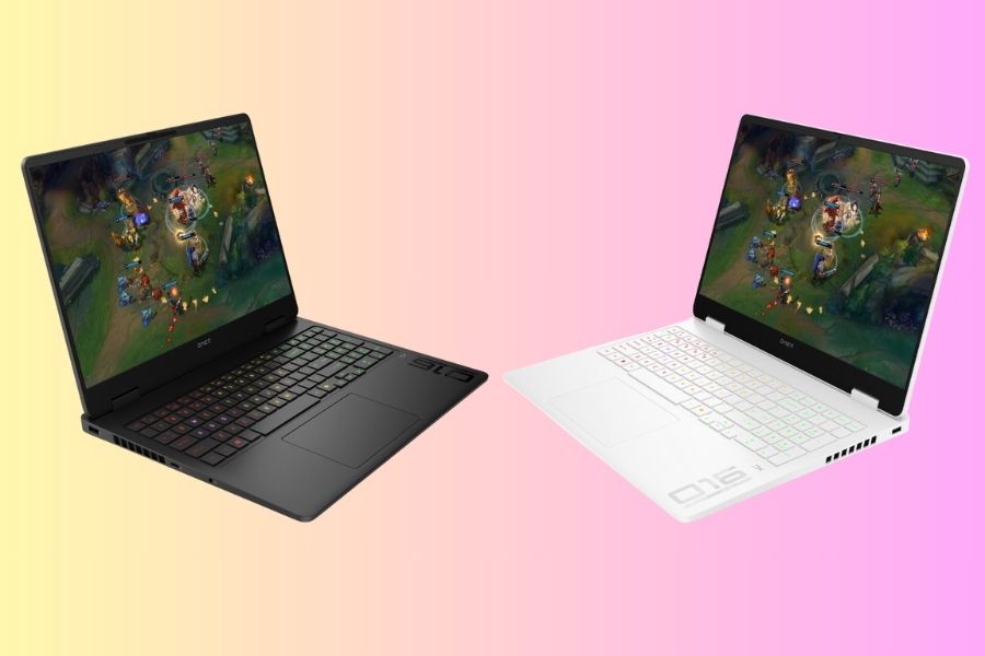 HP Omen 16 2025 design white and black