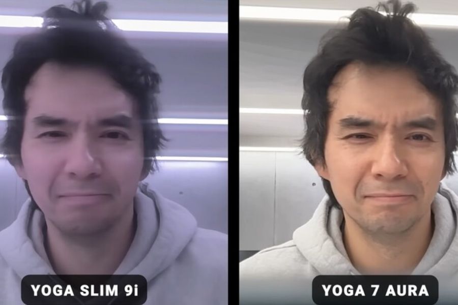 Lenovo Yoga Slim 9i webcam sample