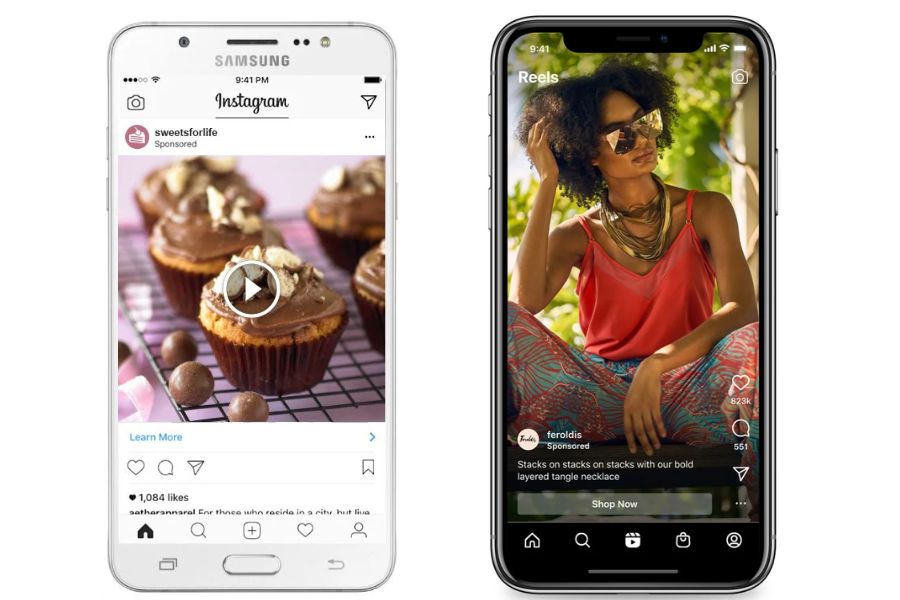 Sponsored posts on Instagram