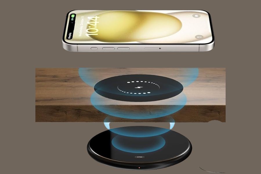 Wireless charging different layers