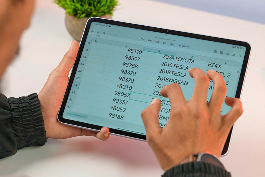 Xiaomi Pad 7 - Spreadsheet