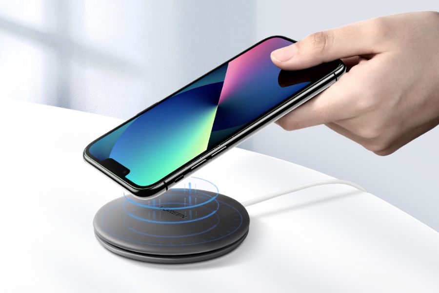 phone charging with a wireless charger