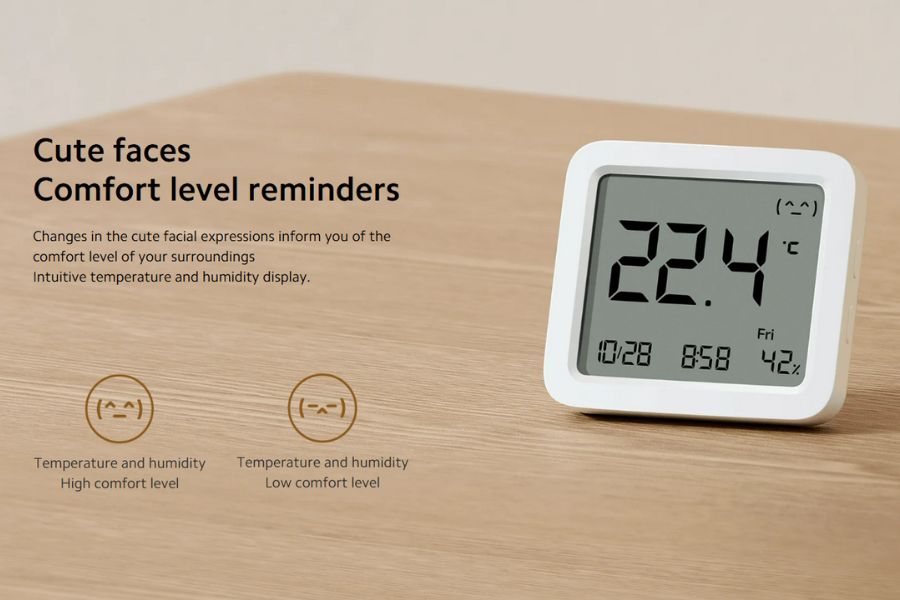 Mijia Smart Temperature and Humidity Sensor 3 Mini AI features