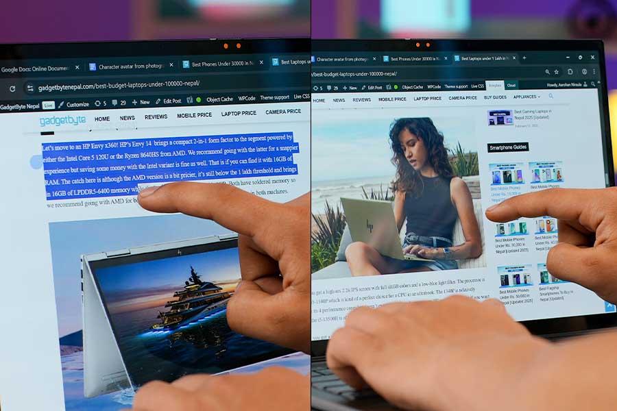 Asus Zenbook Q415MA Review - Touch