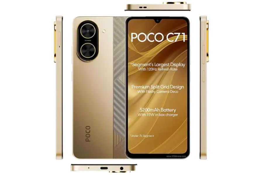 Poco C71 Design and Display