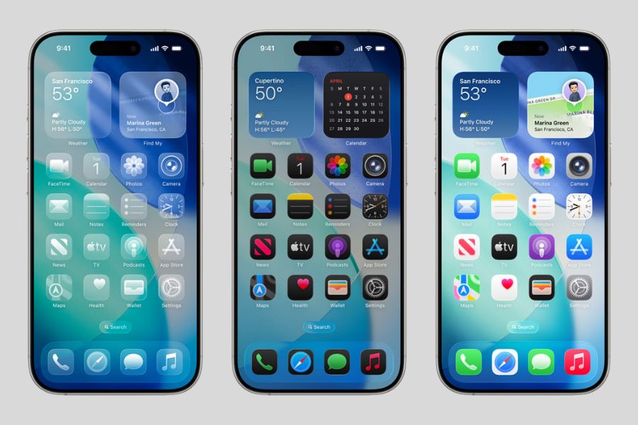 Liquid Glass design on iOS 26
