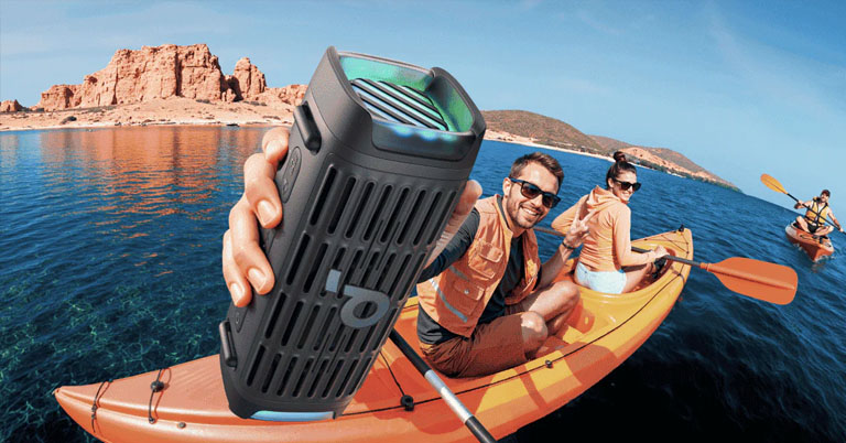 Soundcore Boom 3i launching soon in Nepal - a rugged waterproof speaker that floats upright